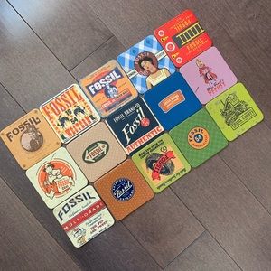 (Brand New) Fossil Square Coasters x 15